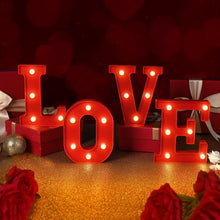 Cargar imagen en el visor de la galería, Cartas de San Valentín Luces Carteles Decoraciones de mesa
