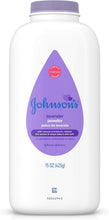 Cargar imagen en el visor de la galería, Polvo para bebés Johnson's con almidón de maíz natural, aloe y vitamina E para piel delicada
