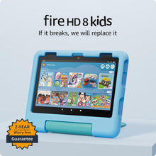 Cargar imagen en el visor de la galería, tablet Amazon Fire HD 8 Kids, de 3 a 7 años | 3 GB de memoria , contenido sin publicidad con control parental incluido,ln24 batería de 13 h, 32 GB , Azul, (versión 2024)
