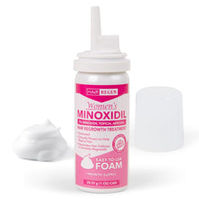 Cargar imagen en el visor de la galería, Hair Regen Minoxidil Espuma para Mujeres 5% - Tratamiento de Crecimiento Capilar para Mujeres - Minoxidil Espumoso Tópico para Mujeres
