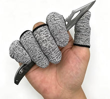 Cargar imagen en el visor de la galería, 12 PCS Protectores de Dedos Resistentes a Cortes Protector Fundas de Dedos Protectores Reutilizables Guardas de Dedos Cubiertas
