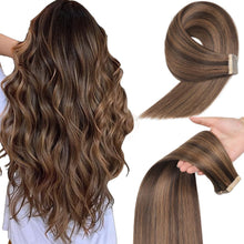 Cargar imagen en el visor de la galería, Extensiones de cabello humano con cinta
