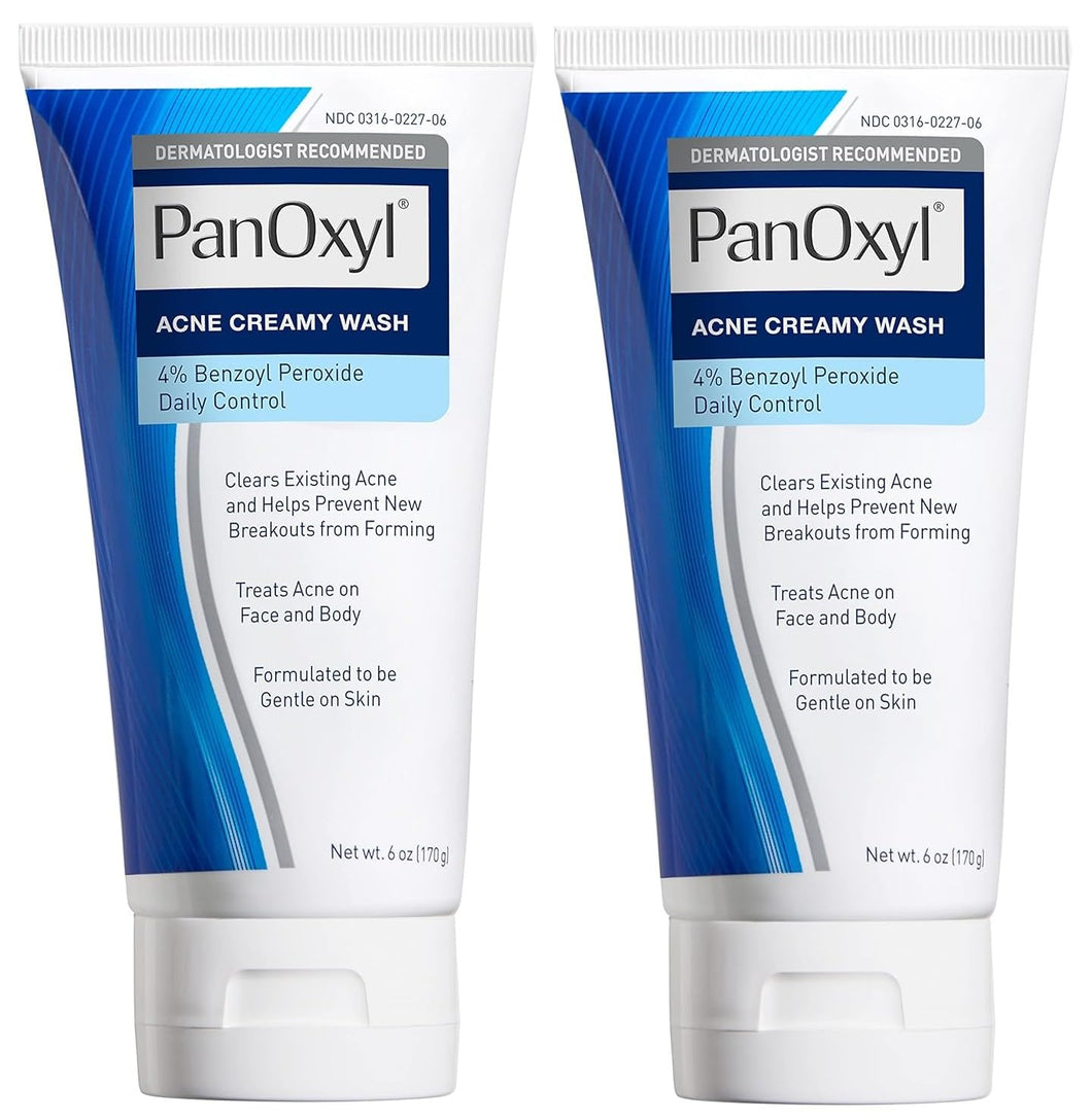 PanOxyl Lavado cremoso antimicrobiano hidratante para el acné A24