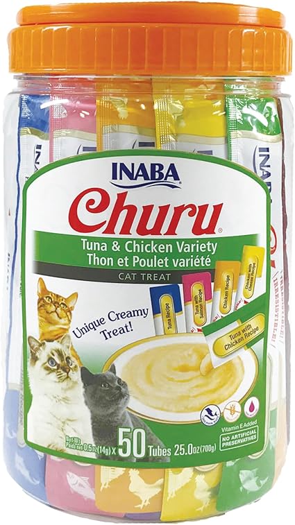 INABA Churu - Golosinas para gatos, puré cremoso para gatos, Q1