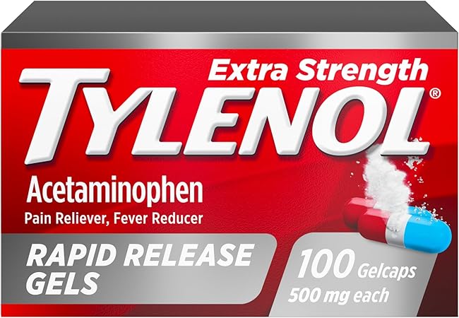 Tylenol Geles de liberación rápida de acetaminofeno extra fuertes A24