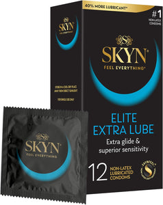 SKYN Elite Extra Lube – Preservativos ultrafinos y lubricados sin látex
