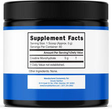 Cargar imagen en el visor de la galería, Creatina monohidratada en polvo 5G Micronizada y sin saborizar
