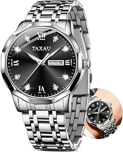 Relojes para hombre, esfera grande para hombre, relojes de acero inoxidable para hombre, relojes analógicos de cuarzo para hombre, a21 relojes impermeables con números romanos, relojes para hombre,