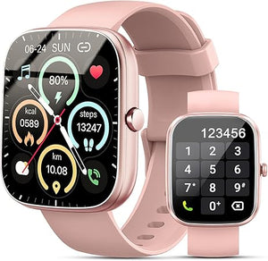 Reloj inteligente de 1,91" para mujeres y hombres (responder/hacer llamadas), rastreador de actividad física con más de 100 modos deportivos, resistente al agua IP68, monitor de frecuencia cardíaca/sueño, Spo2, podómetro,ln25