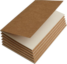 Cargar imagen en el visor de la galería, Set de diario de viaje con 6 cuadernos, Cubierta Kraft
