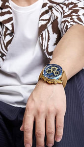 NAVIFORCE Relojes digitales militares para hombre, reloj analógico de cuarzo, A21  resistente al agua, reloj deportivo multifuncional de cuero