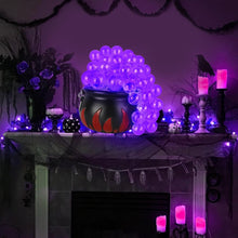 Cargar imagen en el visor de la galería, Decoraciones de Halloween para interiores, juego de caldero burbujeante DIY con 85 esferas transparentes
