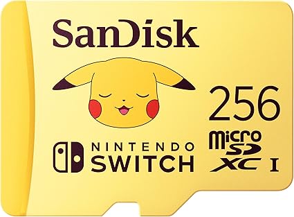 SanDisk Tarjeta microSDXC de 256 GB con licencia para Nintendo Switch, A24