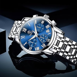 Relojes de lujo multifuncionales impermeables para hombre,Q1