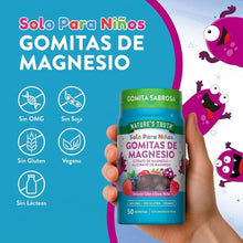 Cargar imagen en el visor de la galería, Nature's Truth - Gomitas de magnesio para niños, glicinato y citrato
