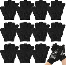 Cargar imagen en el visor de la galería, Ramede Paquete de  pares de guantes exfoliantes de doble cara de nailon coloridos para ducha para hombres y mujeres
