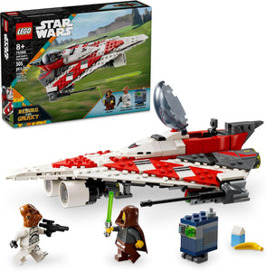 LEGO Star Wars Jedi Bob's Starfighter Vehículo de juguete construible, nave estelar de Star Wars con minifigura Jedi Bob,ln23 idea de regalo de cumpleaños para niños, niñas o cualquier fan a partir de 8