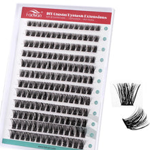 Cargar imagen en el visor de la galería, Racimos de extensiones de pestañas para bricolaje, rizo D
