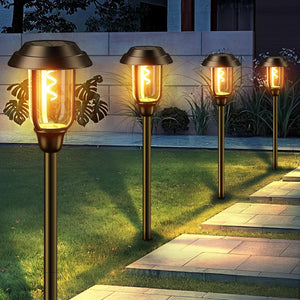 LETMY Solar Pathway Lights Outdoor, 8 Pack 2X Bigger Solar Lights Outdoor, Bright Long Lasting Solar Landscape Path Lights Waterproof Outdoor Solar Garden... a21 Tamaño:8 Pack