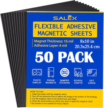 Cargar imagen en el visor de la galería, Láminas magnéticas con respaldo adhesivo
