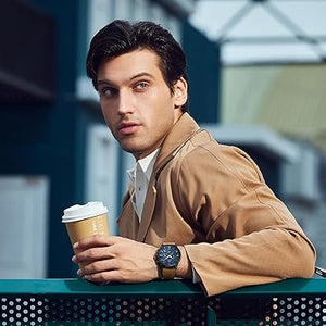 BY BENYAR Mens Watches Analog Quartz Waterproof Wrist Watch for Men Multifunction Chronograph Fashion Business Work Casual Sport Designer Dress Watch A21  with Calendar Elegant Gifts for Men