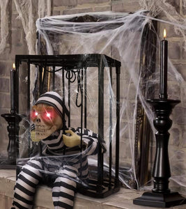 Decoraciones de Halloween animadas gritando, Decoración de Halloween con sensor de movimiento