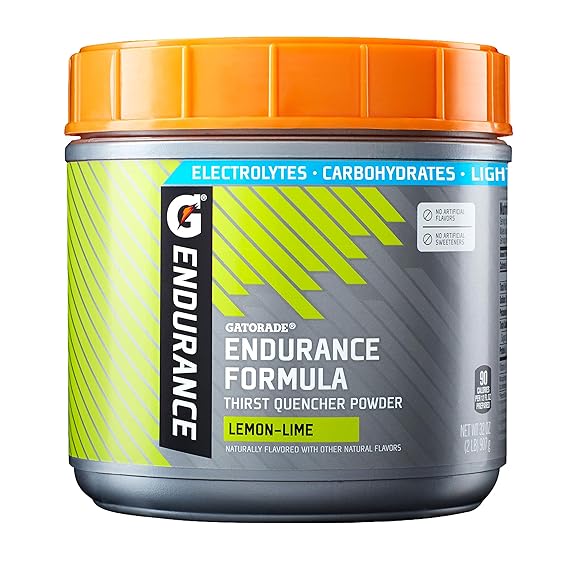 Gatorade Endurance Formula Powder, sabor limón y lima, 32 onzas (paquete de 1) (el empaque puede variar) ln25