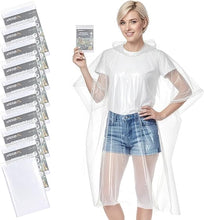 Cargar imagen en el visor de la galería, Ponchos de lluvia desechables para adultos
