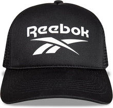 Cargar imagen en el visor de la galería, Gorra de camionero de malla con cierre ajustable en la parte posterior de ln25 Reebok para hombre y mujer (talla única)
