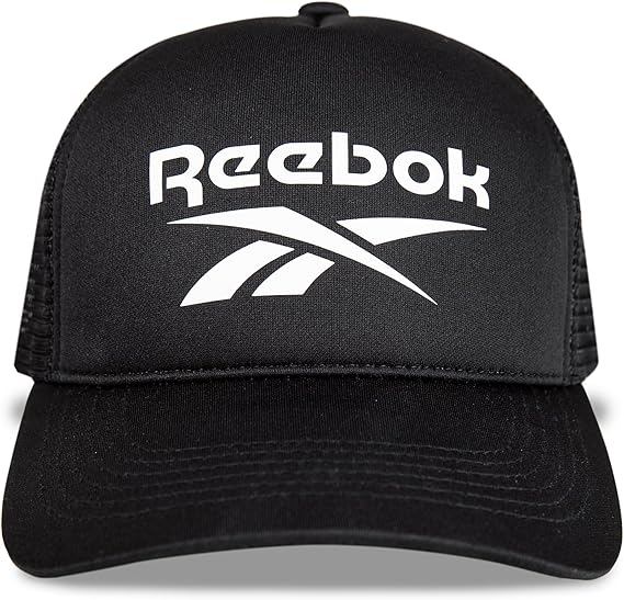 Gorra de camionero de malla con cierre ajustable en la parte posterior de ln25 Reebok para hombre y mujer (talla única)