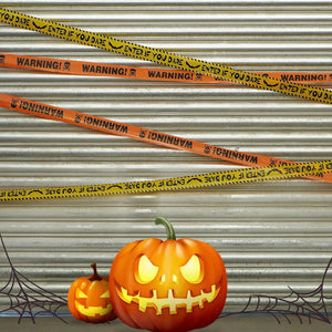 3 Pcs Paquete de Cinta de Miedo de Halloween - Advertencia - Entra Si Te Atreves