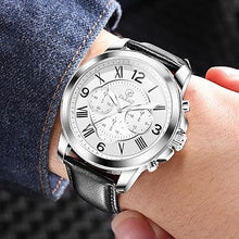 Cargar imagen en el visor de la galería, Relojes para hombre, cronógrafo de cuarzo, relojes de lujo para hombre, vestido de negocios de lujo, cara grande, impermeable, a21 analógico, relojes de pulsera para hombre, clásicos causales con
