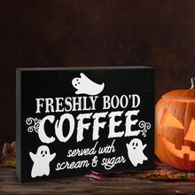 Cargar imagen en el visor de la galería, Letrero de café de Halloween de la boutique de regalos
