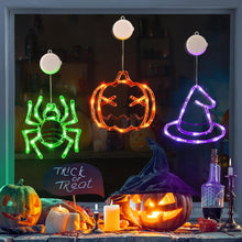Cargar imagen en el visor de la galería, Decoraciones de ventana de Halloween LOLStar 3 Pack Naranja Calabaza
