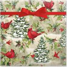 Cargar imagen en el visor de la galería, Current Tree Cardinal - Papel de regalo enrollado de Navidad,ln23 rollo de papel de regalo jumbo de 23 pulgadas x 32 pies, 61 pies cuadrados en total
