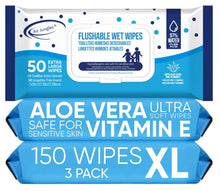 Cargar imagen en el visor de la galería, Toallitas desechables envueltas individualmente  97% de agua, XL 7 x 7 pulgadas

