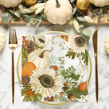 Cargar imagen en el visor de la galería, AnyDesign 80 servilletas de papel de otoño, acuarela, calabaza, girasol, almuerzo, servilletas decorativas para  postre de otoño, cena, ln23 servilletas de mano para cosecha de Acción de Gracias, boda,
