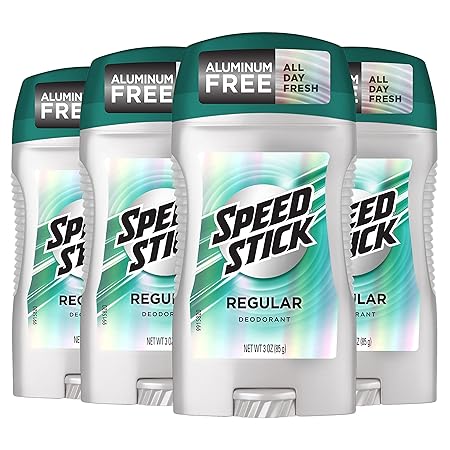Speed Stick - Desodorante para hombres, Regular 3 onzas, paquete de 4 Q1