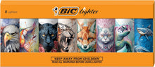 Cargar imagen en el visor de la galería, BIC Maxi encendedor de bolsillo, edición especial, serie caprichosa, paquete de 8 unidades de encendedores
