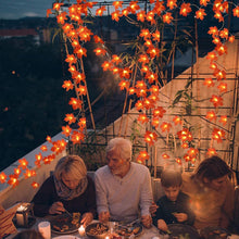 Cargar imagen en el visor de la galería, TURNMEON 2 Pack Decoración de otoño Luces de hojas de arce ampliadas Total 20Ft
