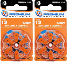 Cargar imagen en el visor de la galería, Premium Batteries Tamaño 675, ZA675, PR44, P675 1.45V Zinc Air Baterías para audífonos con pestaña azul (30 baterías)
