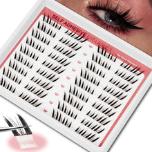 Cargar imagen en el visor de la galería, Extensiones de pestañas en racimo de ojos de zorro con manga
