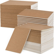 Cargar imagen en el visor de la galería, Paquete de 5 cuadernos de papel kraft A5 a granel, cuadernos en blanco de 8.15 x 5.5 pulgadas
