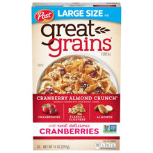 Cargar imagen en el visor de la galería, Great Grains Cereal de desayuno con pasas, dátiles y nueces pecanas, cereal de pasas con dátiles dulces y racimos de granola
