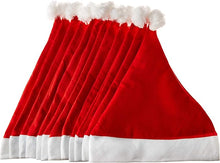 Cargar imagen en el visor de la galería, 24 gorro rojo y blanco de Papá Noel
