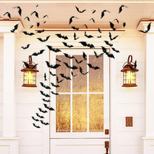 Cargar imagen en el visor de la galería, TDHDIKE Decoraciones de Halloween Murciélagos Decoración de pared Decoraciones de fiesta de Halloween Suministros de decoración interior y exterior
