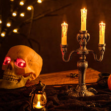 Cargar imagen en el visor de la galería, JOYIN 2 Pcs Candelabro de Calavera Decoraciones de Halloween Luces
