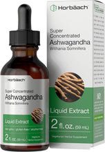 Cargar imagen en el visor de la galería, Ashwagandha - Gotas líquidas | 2 onzas líquidas | Extracto de raíz de tintura
