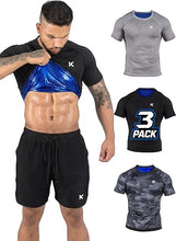 Cargar imagen en el visor de la galería, Kewlioo - Camisa de traje de sauna para hombre, chaleco de compresión de sudor que atrapa el calor
