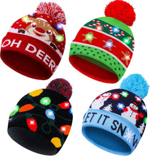 Cargar imagen en el visor de la galería, MGparty 4 Pack Sombreros de Navidad
